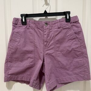 CAbi Women's Lavender Cargo Shorts